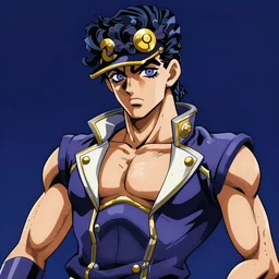 Bernie Sanders as a character from popular anime Jojo’s bizarre adventure, trending on artstation, 4k