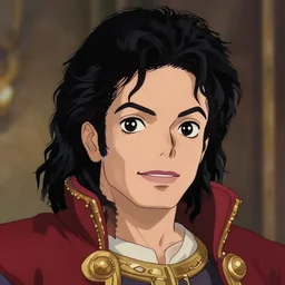 centered!! wild macro head portrait of medieval king michael jackson, artstation, detailed cartoon, elegant, digital painting, concept art, smooth, sharp focus, illustration, ghibli, makoto shinkai, don bluth, fujita goro, jean giraud, akihiko yoshida, tom whalen 8 k