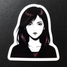 die cut sticker, revolutionary anarchist girl