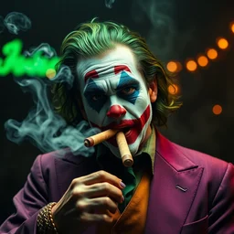 joaquin phoenix joker smoking a large blunt