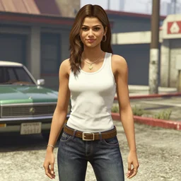 zendaya as a gtav character