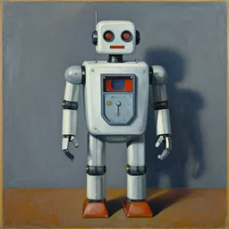 a painting of a robot, by moholy - nagy, laszlo