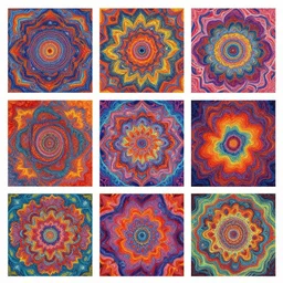 very beautiful psychedelic collage art