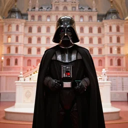 a film still of darth vader in the grand budapest hotel ( 2 0 1 4 )