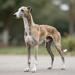 robot greyhound, full picture, high detail, bokeh, photograph, photo