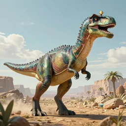 cleopatra as a dinosaur