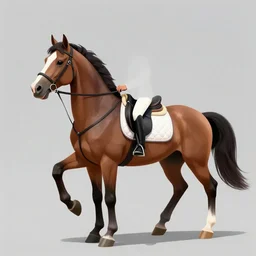 a horse riding a horse, artstation