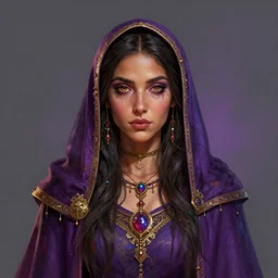 centered head - on medium shot painted portrait maya ali as occultist templar, by valentina remenar, gloomhaven, gaudy colours, octane render, unreal engine, matte painting concept art, fanart artstation by jesper ejsing and rhads and lois van baarle and ilya kuvshinov and rossdraws