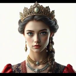 portrait of teenage princess. ornate and intricate. 4 k. octane render.