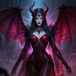 A nightmare of Asmodeus so beautiful no words could ever describe it, digital art, trending on artstation, hyper detailed, 4k, UHD, High contrast, vibrant colors