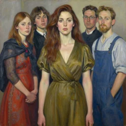 epic painting of highly detailed brown haired female in olive dress in style of amy leibowitz, wlop, jeremy lipkin, beeple