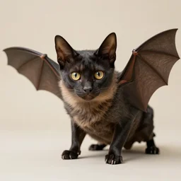 a bat - cat - hybrid, animal photography