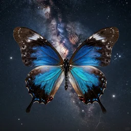 milkyway, butterfly ultrarealism, by robert rauschenberg, 8 k