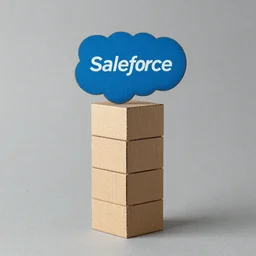 salesforce tower made of cardboard,