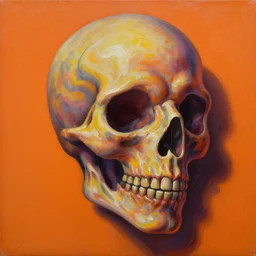 refined oil painting, background orange, co - oli - ver - ti - godlessness phalopathy - mescaline dramatic lighting, extremely detailed, sharp focus, cast shadows, vibrant, digital art