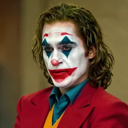 emma watson with joker makeup, pin - up
