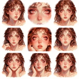 eros the god of eroticism falling in love but rising in power for the first time. heart - filled eyes. love sick. illustration. various depictions. various angles.