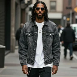 Jesus wearing streetwear by Virgil Abloh, hyper realistic