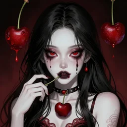 🍒 💀 🌛 detailed illustration trending on artstation