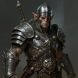Ultra realistic illustration, misshapen and ugly orc with armor and helmet, lord of the rings style, intricate, highly detailed, digital painting, artstation, concept art, smooth, sharp focus, art by Brad Rigney and Roberto Ferris and Peter mohrbacher