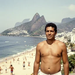 vintage photo of a man in rio de janeiro