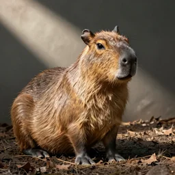 a capybara that looks like Bernie Sanders