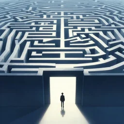 the grand entrance to the endless maze, art by kotaro chiba, volumetric lighting, epic composition