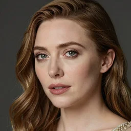 detailed classical portrait of Elizabeth Olsen