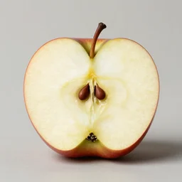apple cut in half showing seeds, limited neutral palette, by pascal campion, petros afshar, anton fadeev, dean ellis, randolph stanley hewton, beautiful graphic, propaganda poster art 1 9 7 0 s illustrated advertising art, painterly design