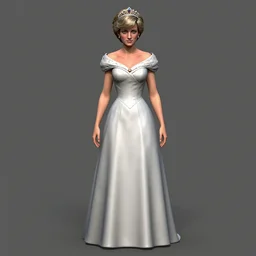 a 3 d model of princess diana found in the game files of postal 2