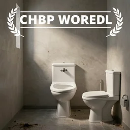 travel poster for a disgusting and filthy bathroom