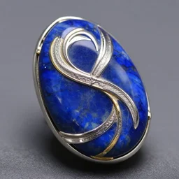 ! dream lapis lazuli with a silver and gold entwined, hyper detailed