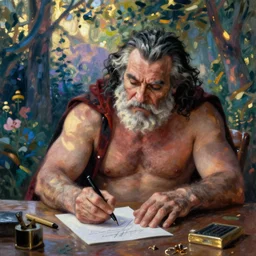 dracula as an aging sumo signing autographs by monet
