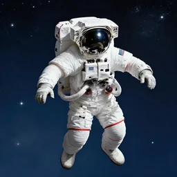 a astronaut floating in space, renaissance painting, high quality, highly detailed, anatomically correct, complementary colors