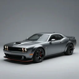 concept art, futuristic dodge hellcat, studio lighting studio photo - 4