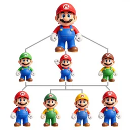 super mario family tree