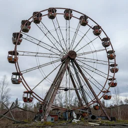 Pripyat Ferris Wheel, Chernobyl, abandoned