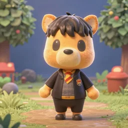 harry potter as a animal crossing character, 3 d render, hd, 8 k