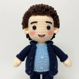 danny de vito as a crochet doll