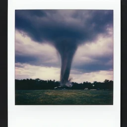 1990s Polaroid photo of tornado by Michal Karcz