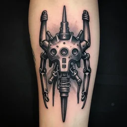tattoo design for a cult of the machine