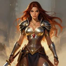 Alexandria Cortez warrior princess artwork by boris vallejo
