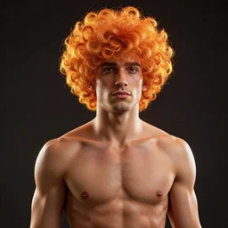 glowwave portrait of curly orange hair man from borderlands 3, au naturel, hyper detailed, digital art, trending in artstation, cinematic lighting, studio quality, smooth render, unreal engine 5 rendered, octane rendered, art style by klimt and nixeu and ian sprigger and wlop and krenz cushart.