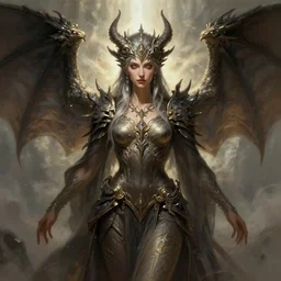 symmetry!! dungeons and dragons portrait of a dragon priestess, serene, intricate, highly detailed, dynamic lighting, digital art, digital painting, artstation, terence nielsen, sharp focus, illustration, art by artgerm and greg rutkowski and moebius, 8 k