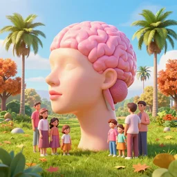 💞💗🧠🫀🫁🩸👄👍👏👪🌴🌳🍁🍂🌾🌤, hyper detailed, masterpiece, artstation, advanced lighting technology, stylized yet realistic surrealism, 4 k wallpaper