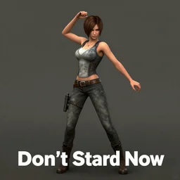 The iconic scene in Resident Evil 0 (2002) where Rebecca Chambers starts to dance \'Don\'t Start Now\', extremely high quality