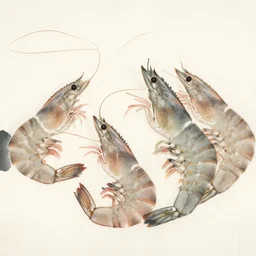 shrimp, qi baishi