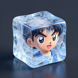 ice cube, a 3 d render by akira toriyama, trending on zbrush central, computer art, rendered in cinema 4 d, rendered in maya, rendered in unreal engine,