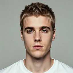a colored colorized photograph portrait of jerma with a bieber hairstyle in the early 2 0 1 0 s while wearing a t - shirt, taken in the early 2 0 1 0 s, grainy, taken on an iphone 4, realistic, hyperrealistic, very realistic, highly detailed, very detailed, extremely detailed, detailed, digital art, intricate details, real life, trending on artstation, body and head in view, body and headshot, colored photo, detailed face, very detailed face