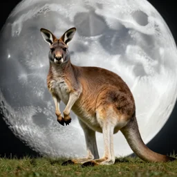 cangaroo on the moon